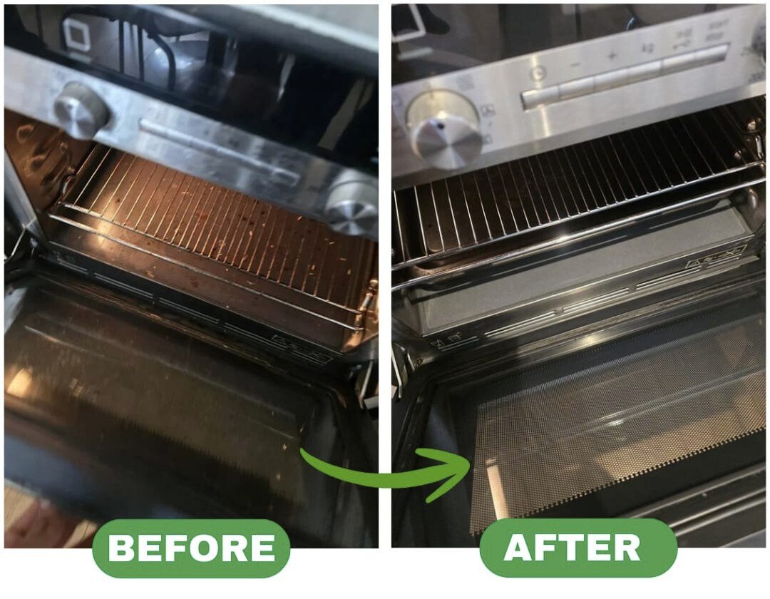 Oven deep clean: before and after by FreshEnd
